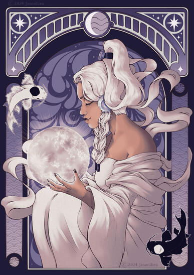 2024.Yue and the moon