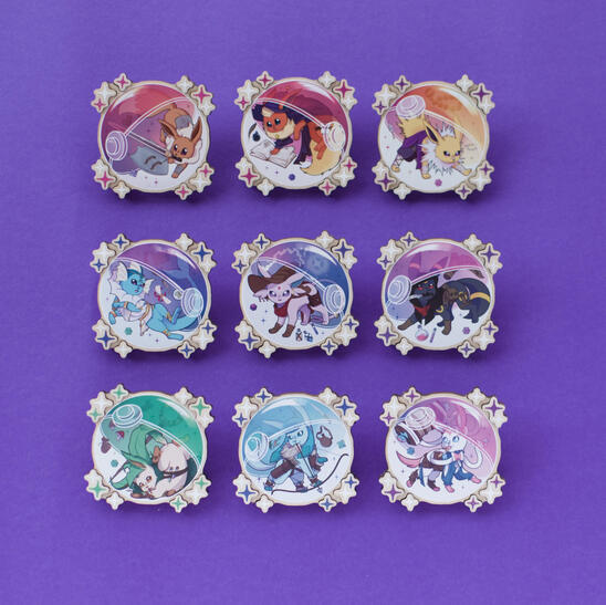 2025.Pokemon wooden pin collection