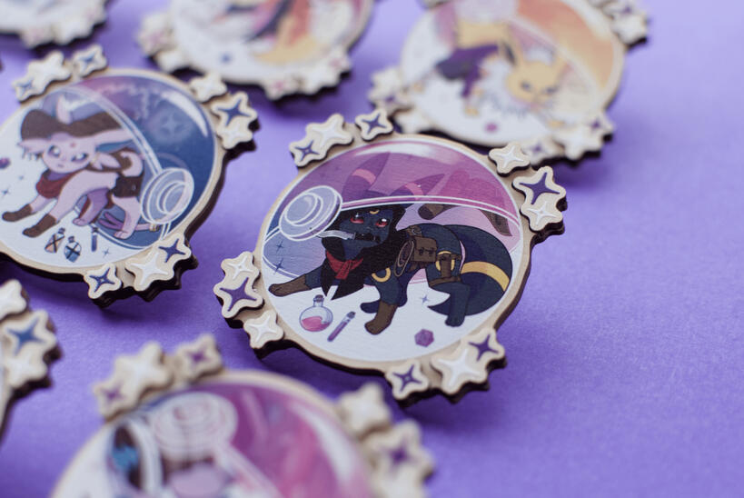 2025.Pokemon wooden pin collection